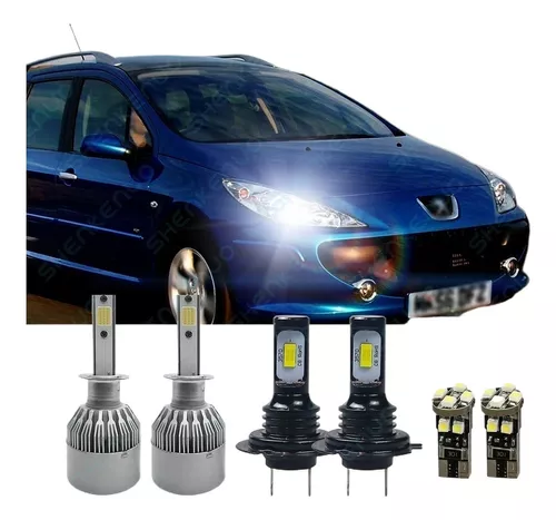 Bombillas Led Para Faros Delanteros 501 6x Para Peugeot 307