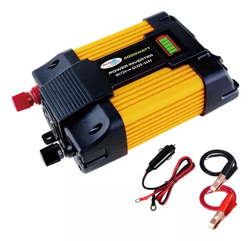 Cargador De Coche De 4000 W Con Puerto De Carga Usb Ac Outle