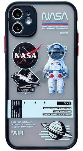 Case Funda Nasa Negro Para iPhone