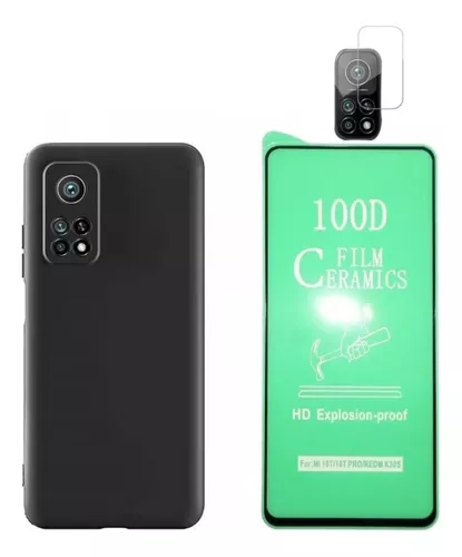 Estuche Para Xiaomi Mi 10t/pro + Vidrio Cerámico+vidrio Cam 