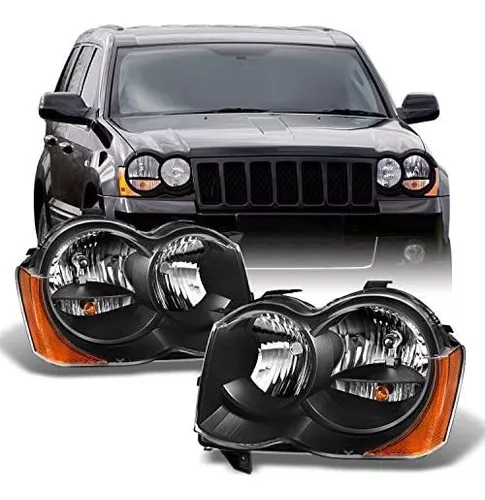 Faros Delanteros Halógenos Para Jeep Grand Cherokee, Para La