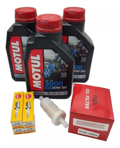 Kit De Afinacion Aceite Filtro Y Bujias Honda Shadow 600 Vlx