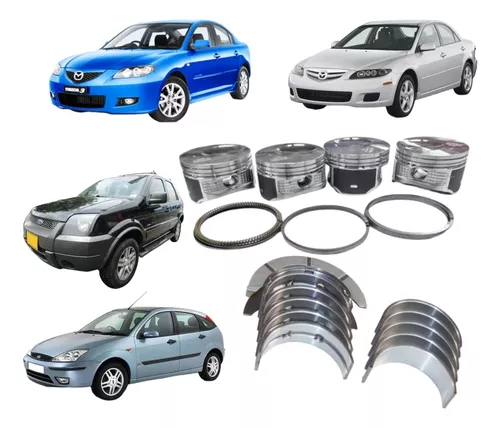 Kit Pistones+anillos+casquetes Para Mazda 6/3 Ecosport 2.0