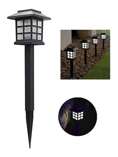 Lampara Solar Automática Estaca Jardin Luz Led Patio Mnr