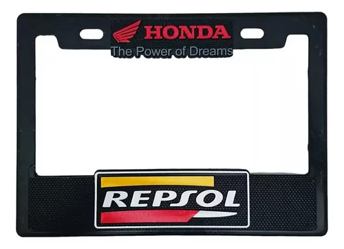 Portaplaca Honda Repsol Para Moto C/relieve Porta Placa 