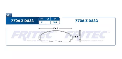 pastillas de frenos Del. Ford Explorer Sport Trac 4.0l 2001-2005 