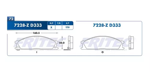 pastillas de frenos Delanteras Nissan D21 1986-1994 