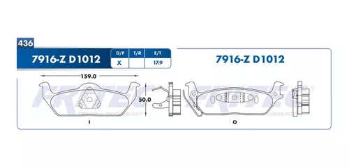 pastillas de frenos Traseras Ford F-150 5.4l 2005-2010 