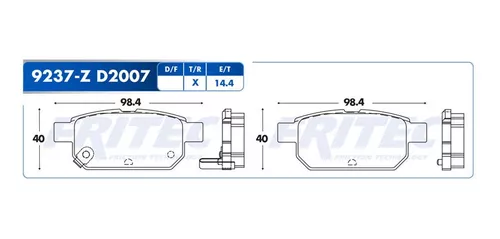 pastillas de frenos Traseras Suzuki Swift 1.2l 2018-2020 